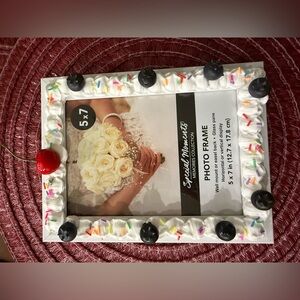 Special Moments Sprinkle Photo Frame with Cherry/blueberry Accents